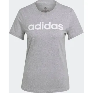 Adidas LOUNGEWEAR Essentials Slim Logo T-Shirt Medium Grey Heather / White XS