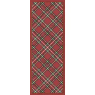 Vilber Wales, roter Teppich 04 (52 x 140 x 0,2 cm), PVC-Polyester, rutschfest, waschbar, hitzebeständig, mit passenden Tischsets und Tischläufer
