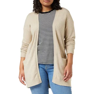 VILA Strickjacke VIRIL OPEN KNIT CARDIGAN-NOOS per pack Beige - S