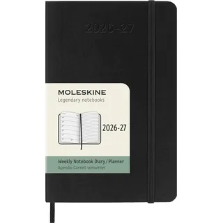 Moleskine Wochenkalender 2026/2027 Schwarz
