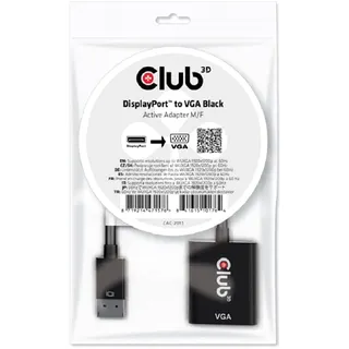 Club 3D Club3D DisplayPortTM auf VGA Aktiver Adapter St./B