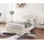 Boxspringbett Dream-Well 120x200 cm Cord Beige mit Matratze und Topper