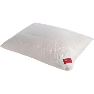 Hefel Kopfkissen »PURE SILK« Füllung: 100HEFEL-PES-Softbausch-FaserbaellcheninBaumwollhuelle 1 Stk. tlg., beige