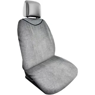Dunlop Frottee Autositzbezüge – 130 x 70 cm – Universell Passend –Waschmaschinenfest – Grau