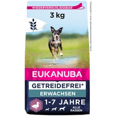 Bild Hundefutter getreidefrei mit Ente - Trockenfutter für ausgewachsene Hunde Aller Rassen, 3 kg