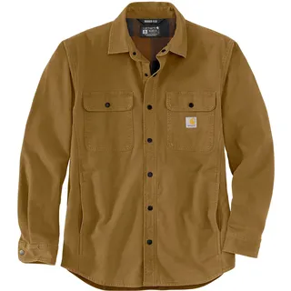 Carhartt Rugged Flex Canvas Fleece, Hemd/Textiljacke - Braun (B33) - XL
