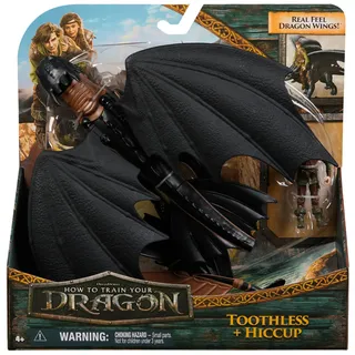 DreamWorks Dragons Drachenzähmen leicht gemacht - Wikinger & Drachen Actionfiguren-Set, Ohnezahn & Hicks, 4 Jahr(e), Mehrfarbig - Bunt