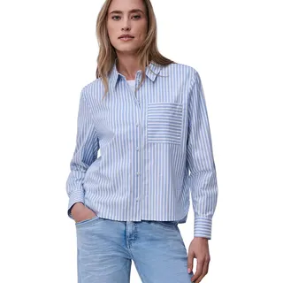 Street One Damen Bluse mit Hemdkragen und Backprint