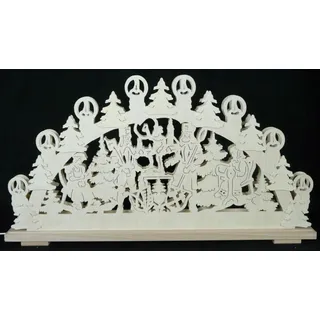 Schwibbogen Bergmann groß b x h= 70x37cm NEU Lichterbogen Fensterschmuck Holz