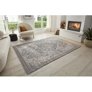 HANSE HOME Orken Teppichläufer 160 x 235 cm Grau/Weiß