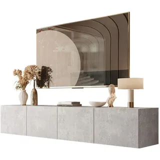 lookway Colgante TV-Lowboard 200x36x40 cm Grau Spanplatte