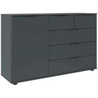 WIMEX Sideboard 130 x 83 x 41 cm grau / schwarz