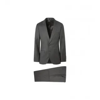 Hackett London für Herren. HM423050 Anzug Wolle schwarz (36/32), Lässig, Party, Klassisch, Langarm