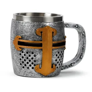 Puckator mittelalterlicher Ritterkrug - Gold / Silver - One Size