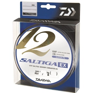 Daiwa Saltiga 12 Braid ExSi, 300 meter, 0.26mm, 24.8kg/55lbs, Multicolor, 12696-326