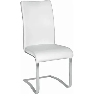 MCA Furniture Freischwinger Kunstleder weiß 2er Set