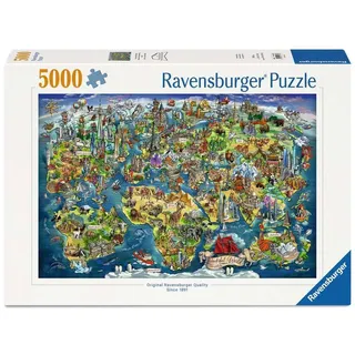 Ravensburger Weltkarte mit Sehenswürdigkeiten Ravensburger 12001738