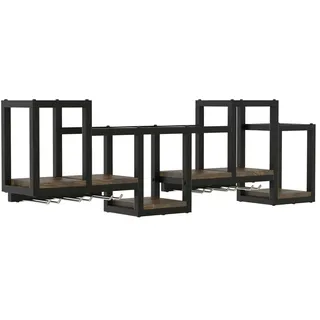 VCM Wandregal Kolari M 108 x 18 x 26 cm Braun