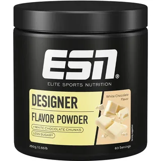 ESN Designer Flavor Powder, White Chocolate, 250 g, Geschmackspulver zum Süßen, ohne viel Zucker und Kalorien - made in Germany