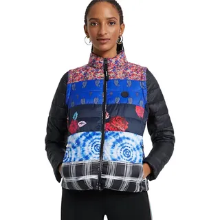 Desigual Copenhagen Damen-Übergangsjacke, schwarz, ärmellos XS - Weiß