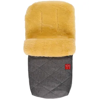 Lammfell Fußsack Natura, anthracite melange