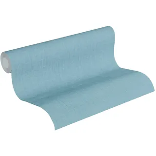 A.S. Création Livingwalls 369258 Metropolitan Stories Tapete Uni Vliestapete Blau, Grün 10,05 m x 0,53 m