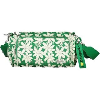 Grüne Damen-Handtasche: Variabler Schultergurt, Reißverschluss, Taschen - Grün