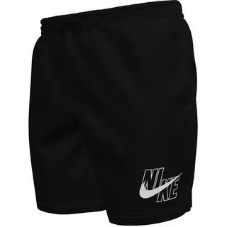 Badeshorts NIKE "5" VOLLEY SHORT", Herren, Gr. L (52), N-Gr, schwarz, Web, Obermaterial: 100% Polyester, Badehosen Badeshorts, mit integrierter Mesh-Innenhose, mit seitlichen Taschen