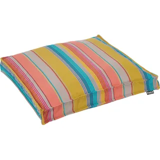 H.O.C.K. Yucatan Outdoor Sitzkissen 50 x 50 cm Gelb/Weiß/Roségold
