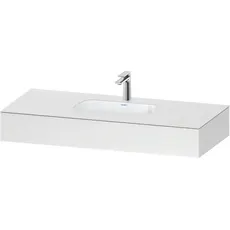 Duravit Qatego Einbauwaschtisch mit Konsole, 1200x550x170mm, QA46920, Farbe: Weiß Matt