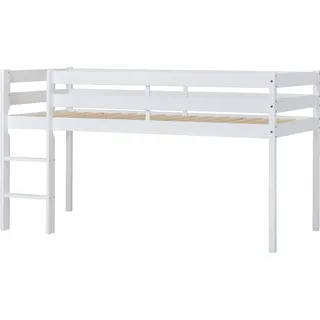 Hoppekids Spielbett »ECO COMFORT, Hochbett, in 2 Einzelbetten teilbar« Höhe 72cm, Farbe & Größe & Matratze, weiß