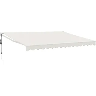 vidaXL Elektrische Markise mit Kurbel Creme 4x3 m - Creme