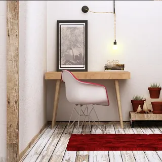 Skye Decor, Valencia- Valencia CAN, Eichenfarbig,,Weiß, Couchtische, 74x100x60 cm, 100% Melaminbeschichtete Partikelplatte - Beige, Weiß