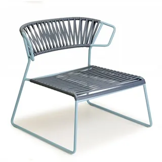 Loungesessel Lisa Club - ZO - air-force blue P86 - graphite