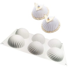 ZOOENIE 3D Silikon-Formen Geräte für die Kuchenverzierung, Mousse-Form, Backwaren, Desserts Form, Kuchenform, für das Cupcake Backen, Seife Backform, Gelee, Pudding, Schokolade (Strudel)