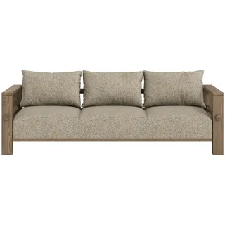 Karup Schlafcouch Polyester 3-Sitzer Carob Braun
