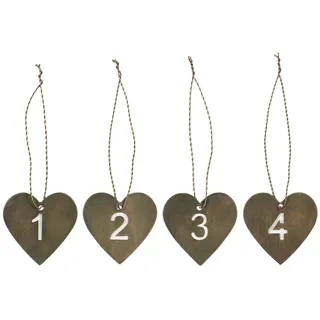 ib laursen Anhänger 1-4 cm braun Herz