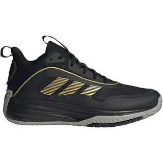 Adidas Herren Own The Game 3 Shoes Basketball-Schuhe, Core Black/Gold Metallic/MGH Solid Grey, 43 1/3 EU