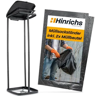 Hinrichs Müllsackständer 120 l Schwarz