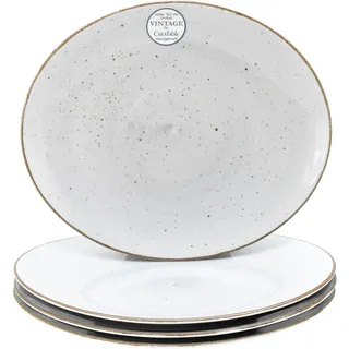 CreaTable Steakteller 30,5x26 cm weiß 4er Set