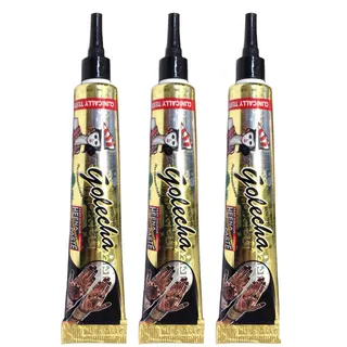 3 Tuben Natural Mehandi Tattoo Tuben (Schwarz) 75g