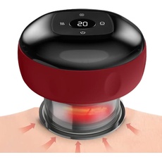 Kavydens Elektrisches Smart Dynamisches Schröpftherapie-Set, Gua Sha - Schröpfmassagegerät mit 12 Stufen Temperatur und Saugkraft, Cellulite Massagegerät 3 in 1 Vakuum-Therapie-Maschine