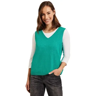 Cecil Damen B302222 Pullunder, Smaragd Green Melange, XL