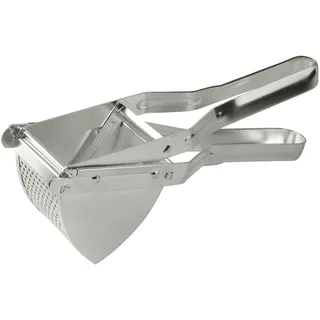 Fackelmann 45450 – Hochwertige Kartoffelpresse für samtiges Püree, verzinnt, multifunktional, Silber, 290x100x80mm