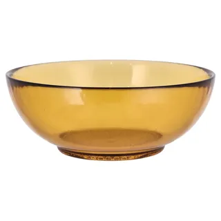 BITZ Kusintha Schale, Schüssel aus Glas, 20 cm, Amber