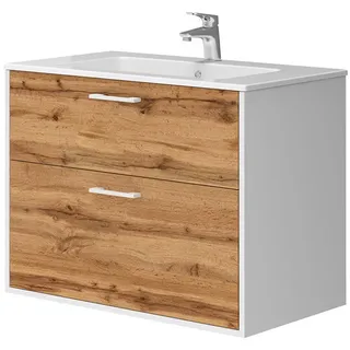 Vicco Lanco 2-tlg. Weiß/Goldkraft Eiche