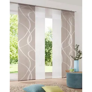 Neutex for you! »Rumbek« Klettband 1, Stk. tlg. inkl. Befestigungszubehör, Breite: 57 cm, grau