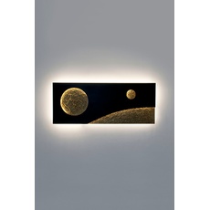 Bild von LED-Wandleuchte Universo Spettro, schwarz/gold