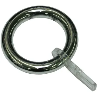 GARDINIA Gardinenring inkl. Faltenlegehaken, innen Ø 40 mm, Breite 8 mm