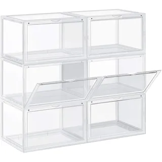 Songmics Aufbewahrungsbox 28 x 36 x 22 cm 6-tlg. transparent